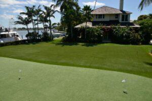 Southwest Greens synthetic grass lawn and landcape wtih putting area ocean view 7_0
