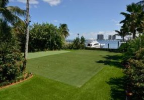 Southwest Greens artifical grass yard and putting area with landscape ocean view 3